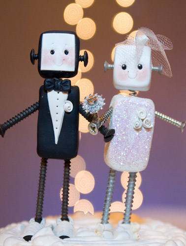 торт с женихом и невестой